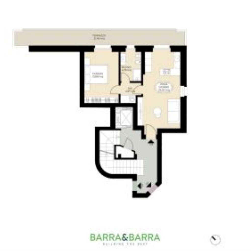 Bilocale Via Michele Coppino, 4, Cuneo (zona Cuneo Nuova) - planimetria 1