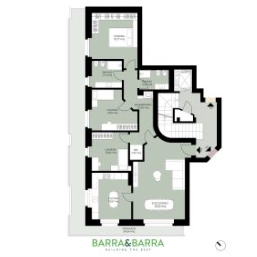 Appartamento Via Michele Coppino, 4, Cuneo (zona Cuneo Nuova) - planimetria 1
