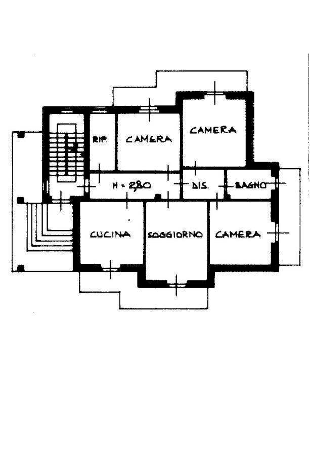 Apartment strada di Gratteria, 120, Mondovì - floor plans 1