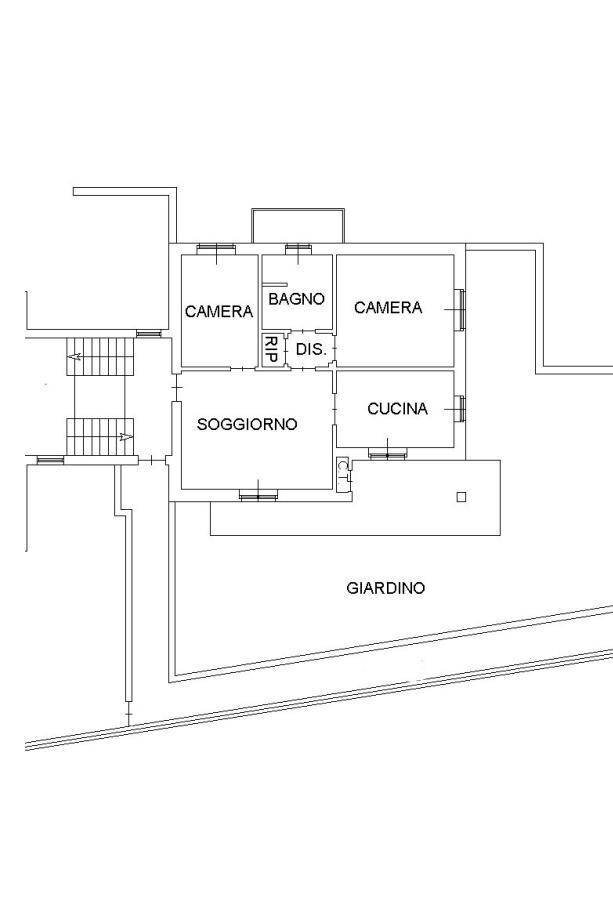 Appartamento via Roccaforte, 20D, Villanova Mondovì - planimetria 1