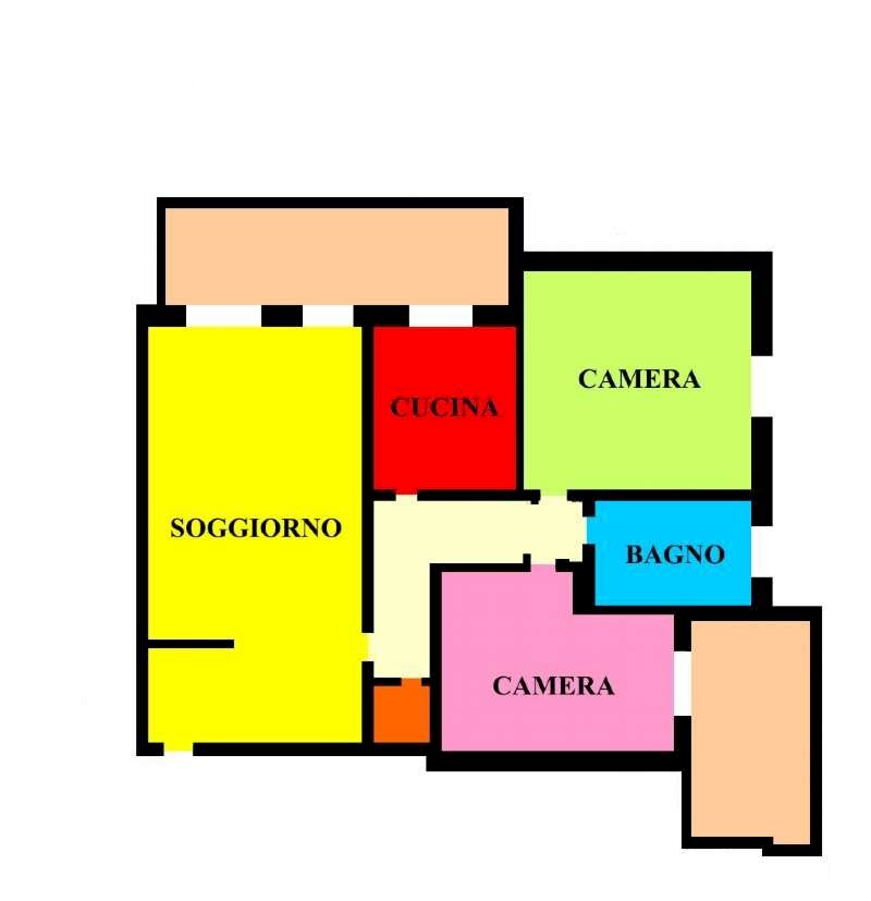 302 - Three-room apartment via I Maggio, Tavazzano con Villavesco - floor plans 1