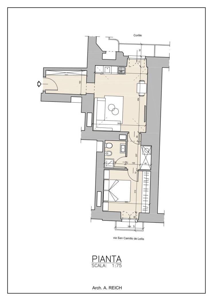 Appartamento via San Camillo de Lellis, 17, Torino (zona Centro) - planimetria 1