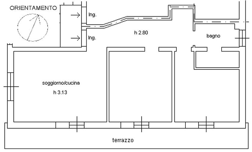 Immagine1 - Four-room apartment Via V. Annuti 108, Casarza Ligure - floor plans 1