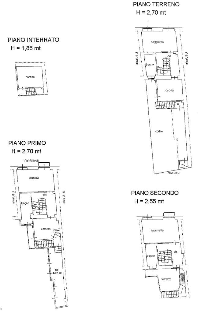 Casa semi indipendente Via Domenico Valle, San Maurizio Canavese - planimetria 1