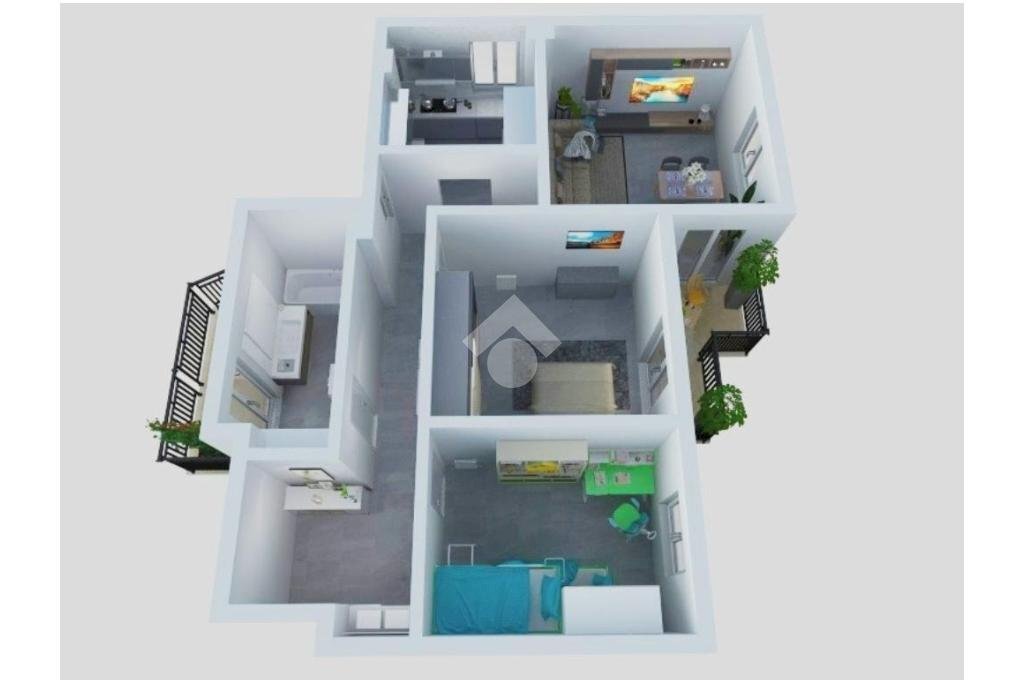 Four-room apartment Via mameli, Bordighera - floor plans 1