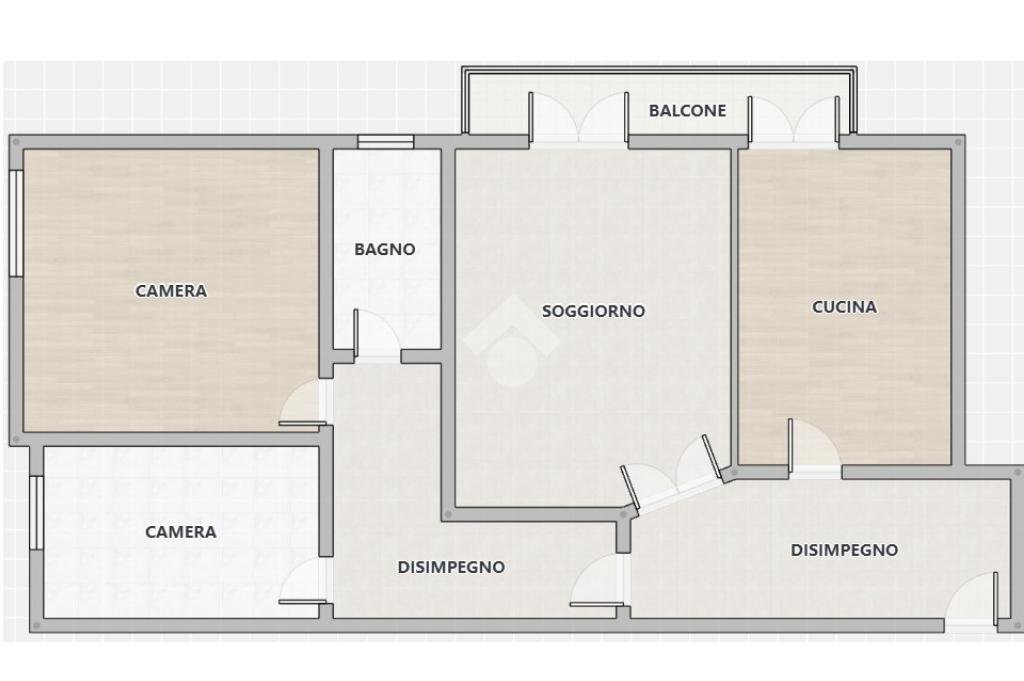 Trilocale Via Venezia, Parma (zona San Leonardo) - planimetria 1
