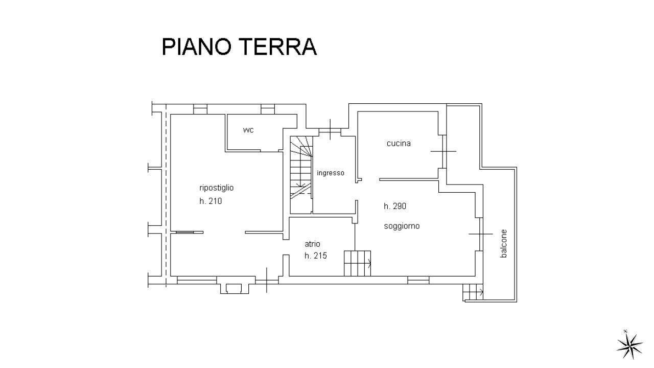 Four-room apartment corso Vercelli, 268a, Gattinara - floor plans 1