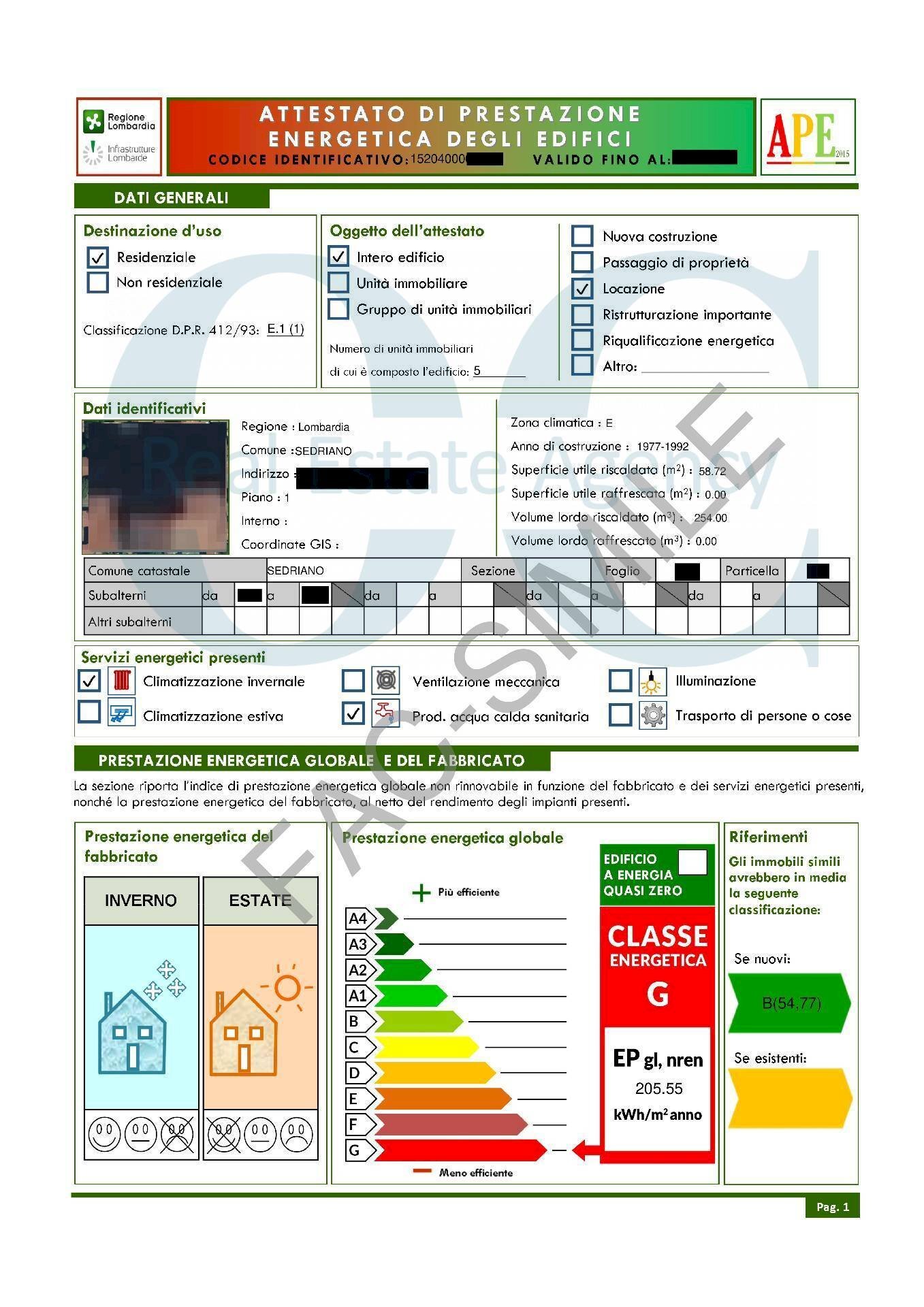 Foto 35 - Three-room apartment Sedriano - floor plans 1