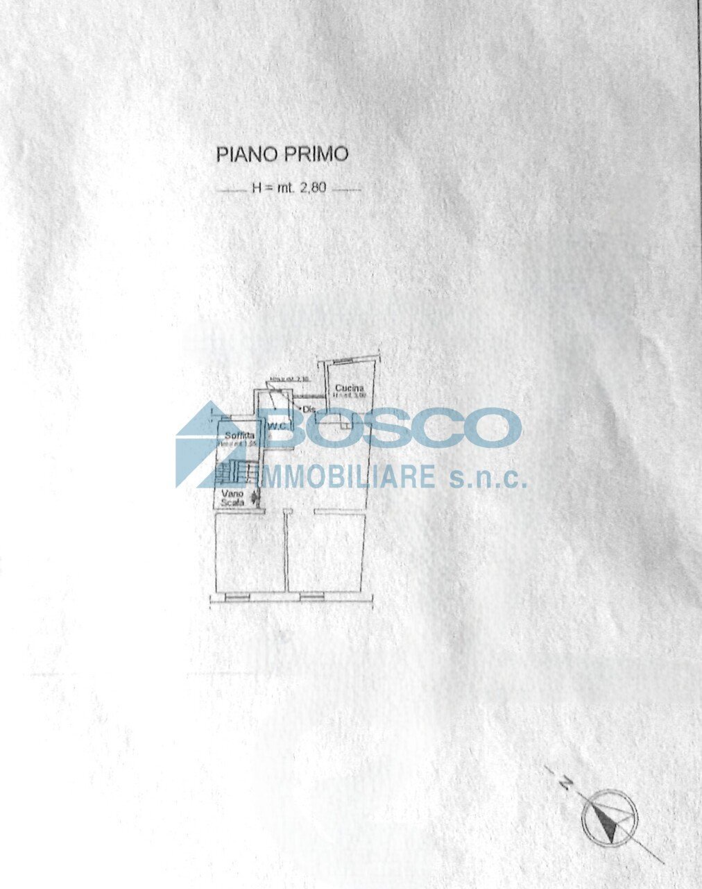Pla. rif. - Quadrilocale Via del Canaletto 334, La Spezia - planimetria 1