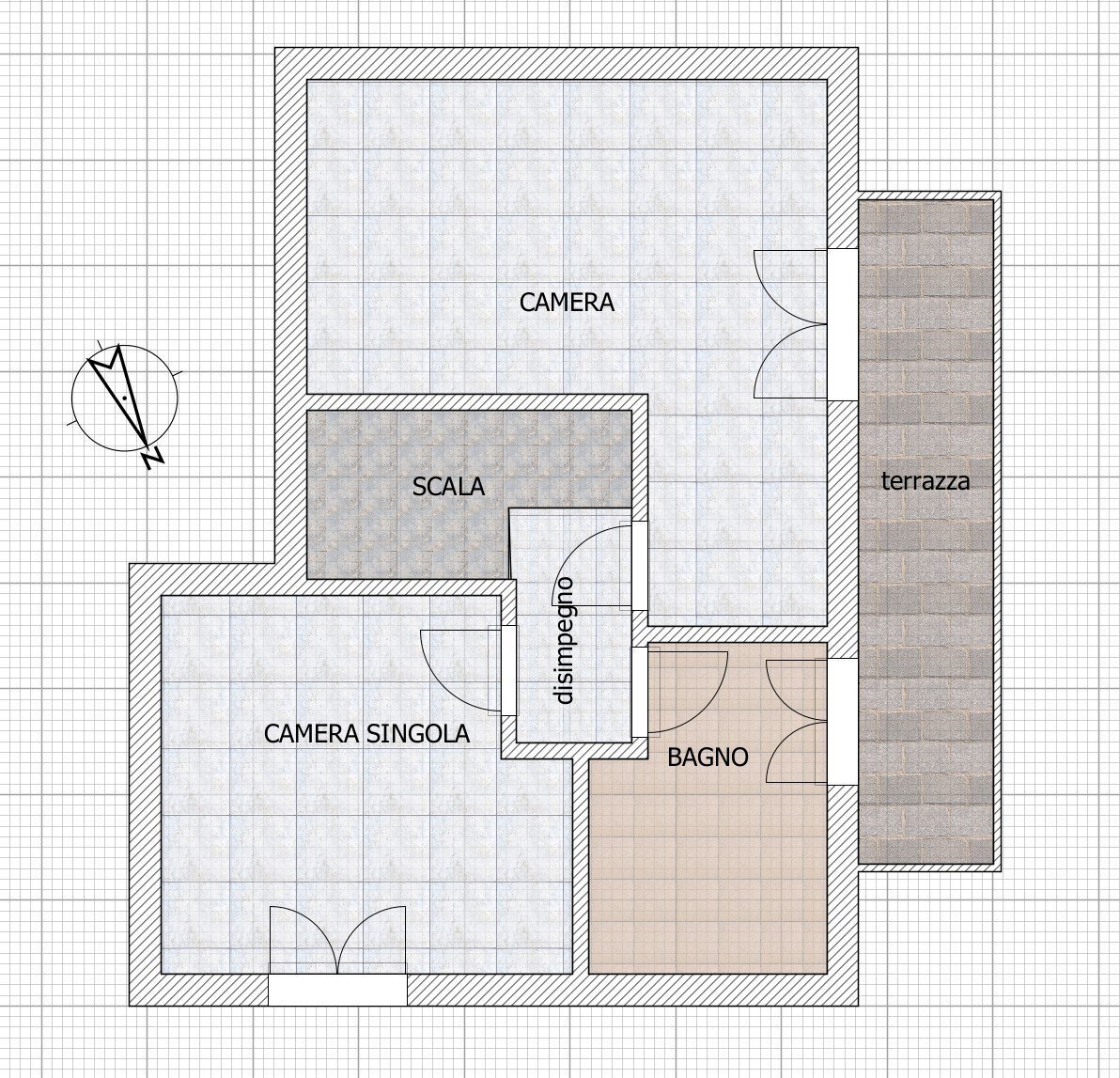 piano primo - Townhouse Via Prima Trasversale 16, Vezzano Ligure - floor plans 1