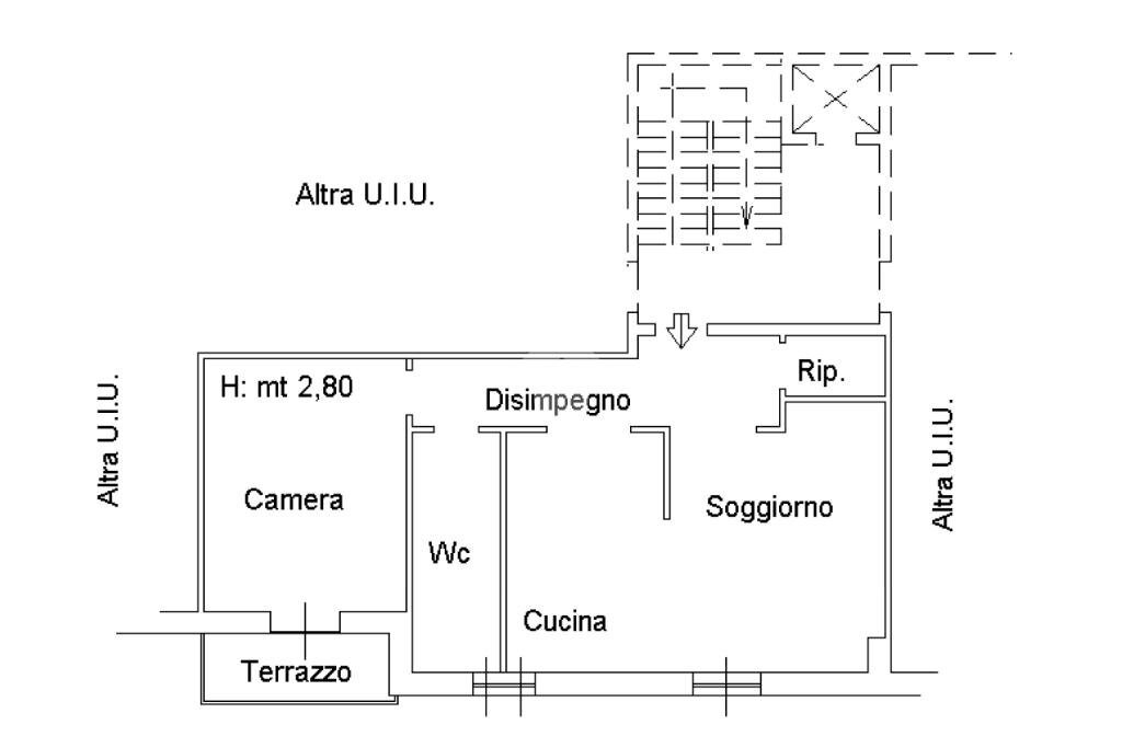 Three-room apartment Via Volta, Acqui Terme - floor plans 1