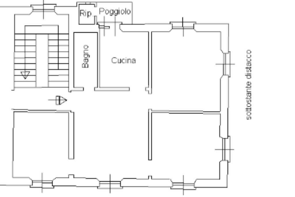 Appartamento Via Roma, Rapallo - planimetria 1