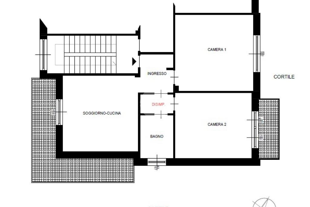 Three-room apartment Via Allende, Rivalta di Torino - floor plans 1