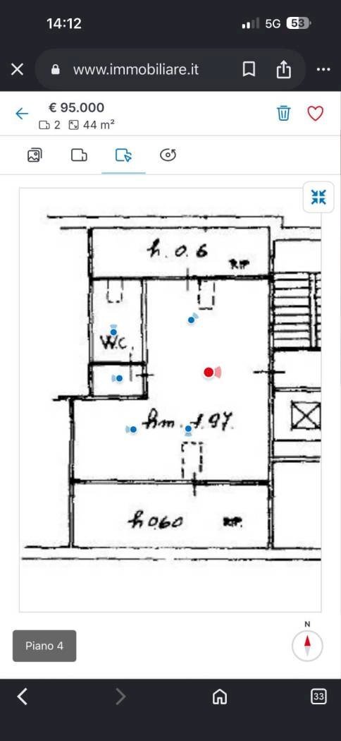 Appartamento via Sestriere, Moncalieri - planimetria 1