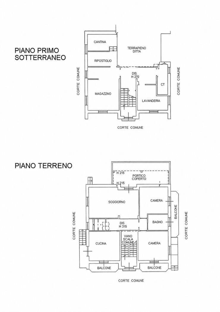 Villa via Guglielmo Marconi, Cervasca - floor plans 1
