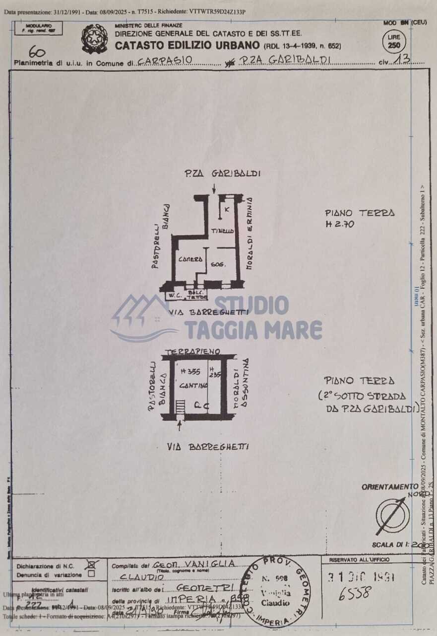 WhatsApp Image 2026-08-12 at 21.05.44 - Four-room apartment Piazza Garibaldi 13, Montalto Carpasio - floor plans 1