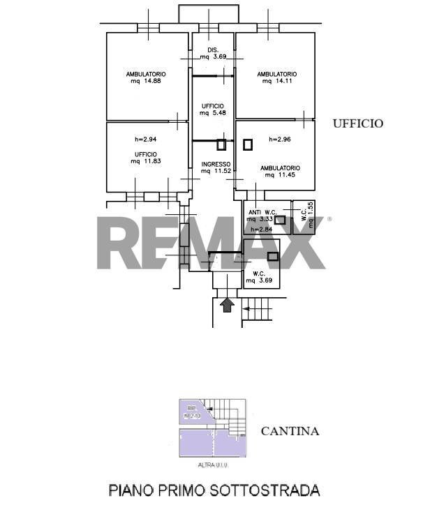 Pianta 2D - Ufficio Corso Matteotti
 
12, Jesi - planimetria 1