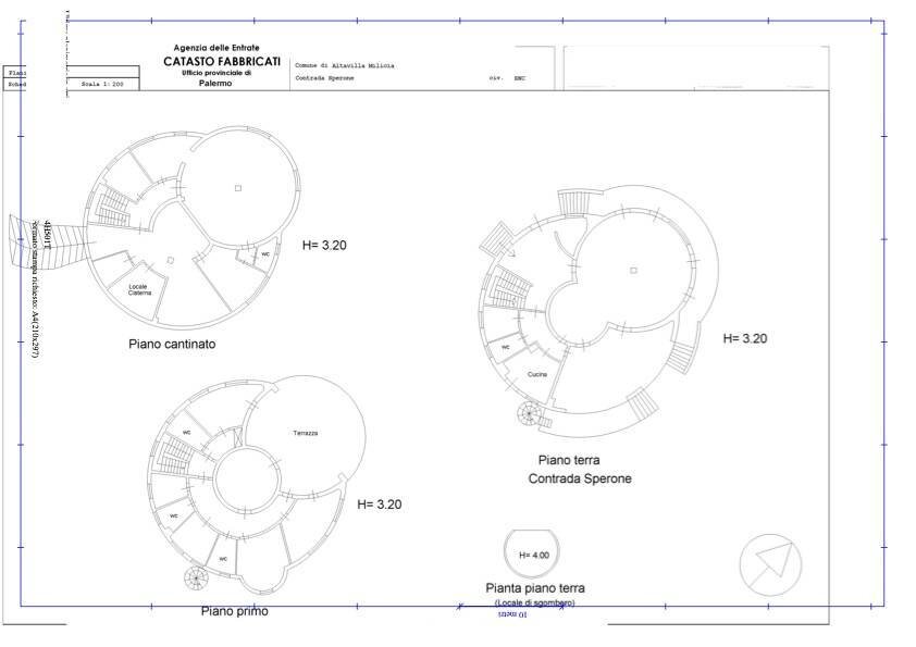 Foto 81 - Villa Contrada Sperone, Altavilla Milicia - floor plans 1