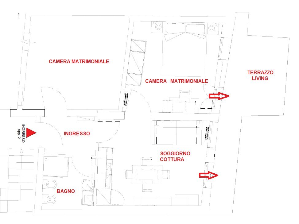 planimetria 2.png - Four-room apartment Via Savonarola, Padova - floor plans 1