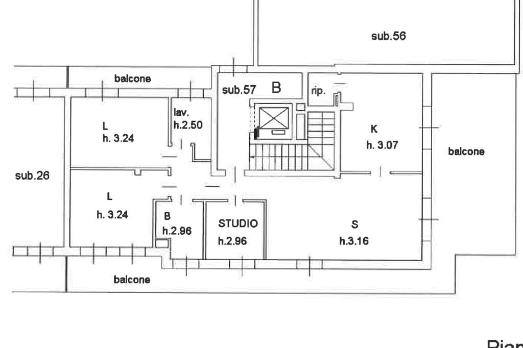 Attico Via cavaillon, Langhirano - planimetria 1
