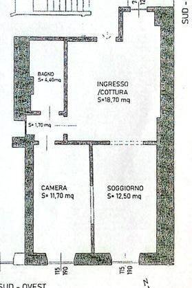 Appartamento via Vittorio Veneto, Chiavari - planimetria 1