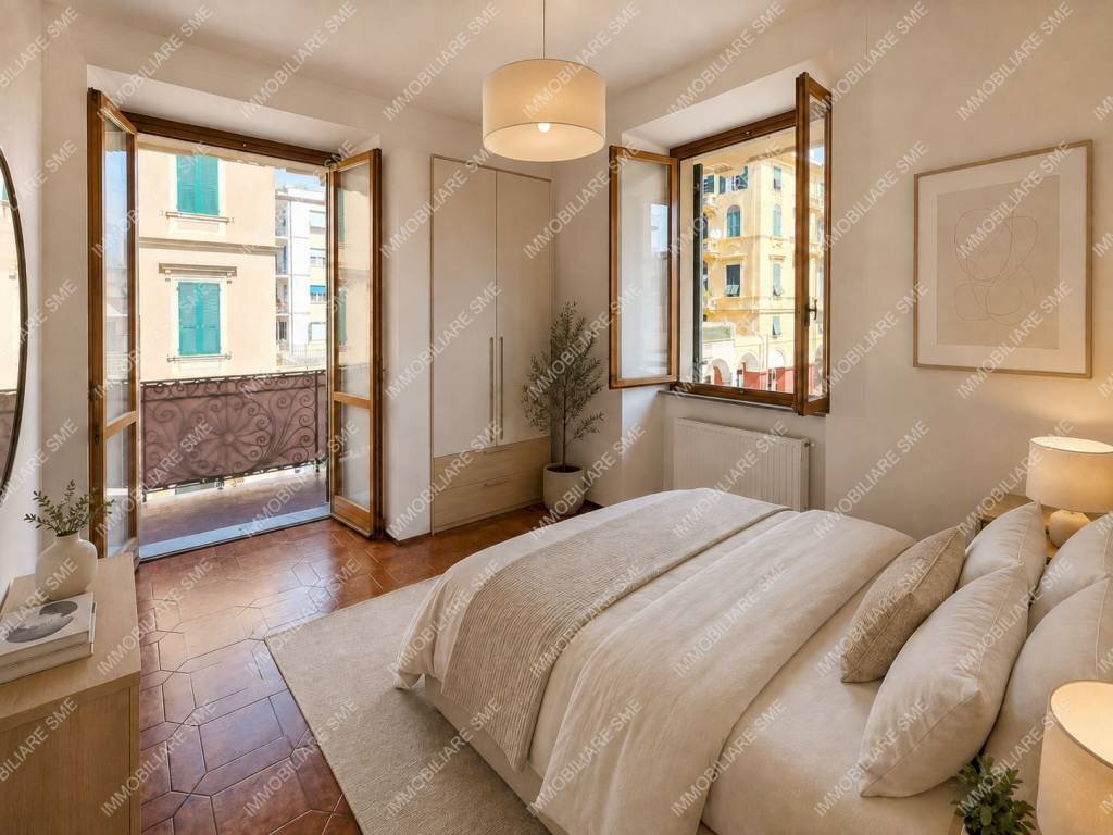 Camera da letto - Appartamento corso Giuseppe Garibaldi, Chiavari - foto 3
