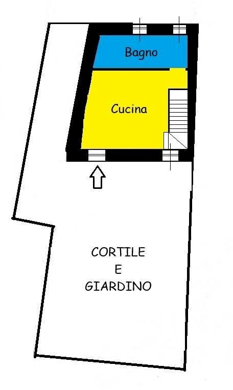 Casa indipendente Borgo Tetto Gheina, Roaschia - planimetria 1