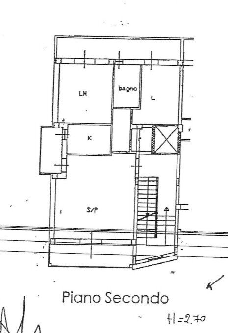 planimetria - Four-room apartment Via Antonio Gidiuli 33A, Lecce - floor plans 1