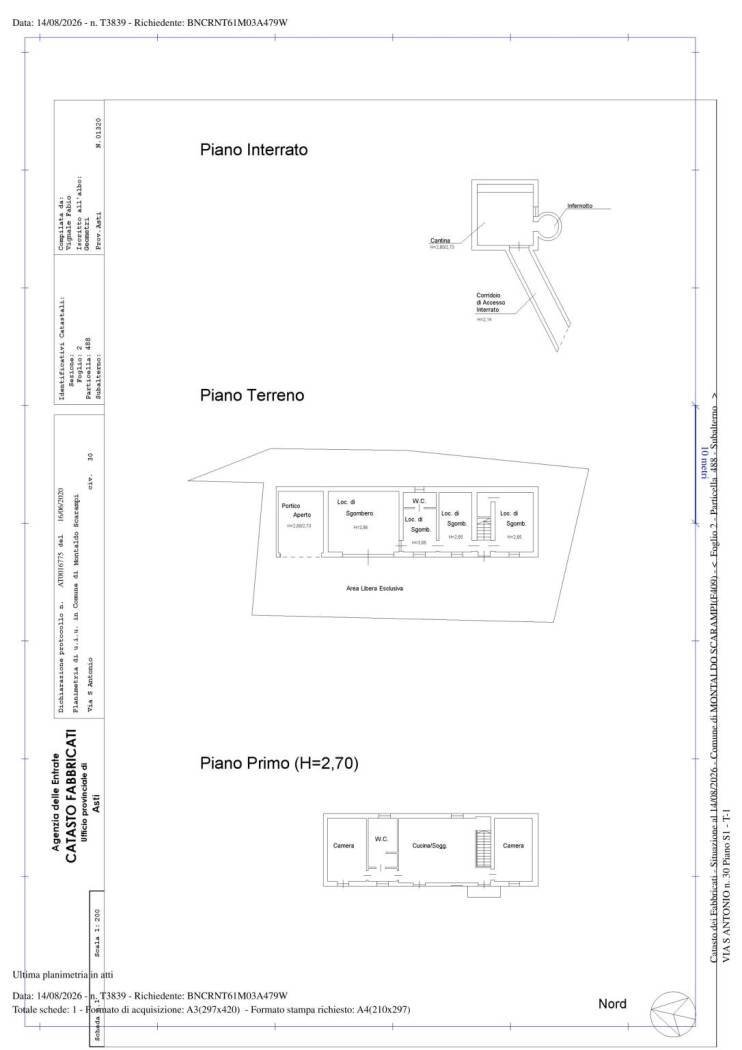 Rustic Mombercelli - floor plans 1