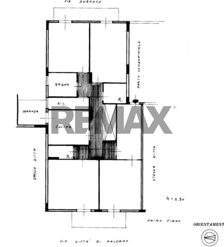 Pianta 2D - Apartment Via Città di Palermo
 
112, Bagheria - floor plans 1