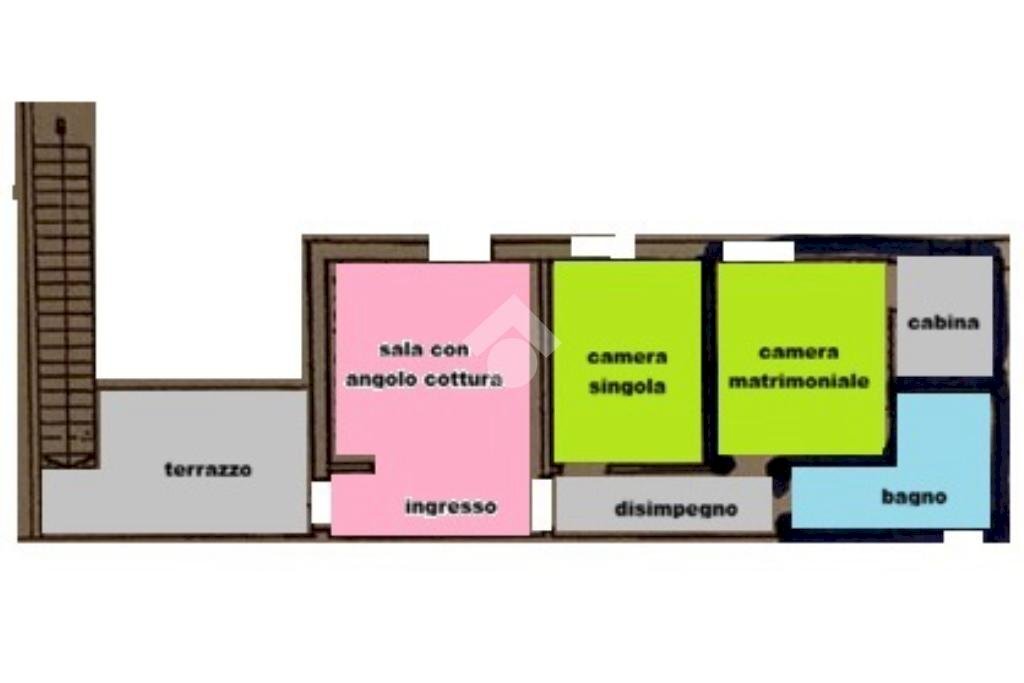 Three-room apartment Via Irnerio, Bologna (neighborhood Centro Storico) - floor plans 1