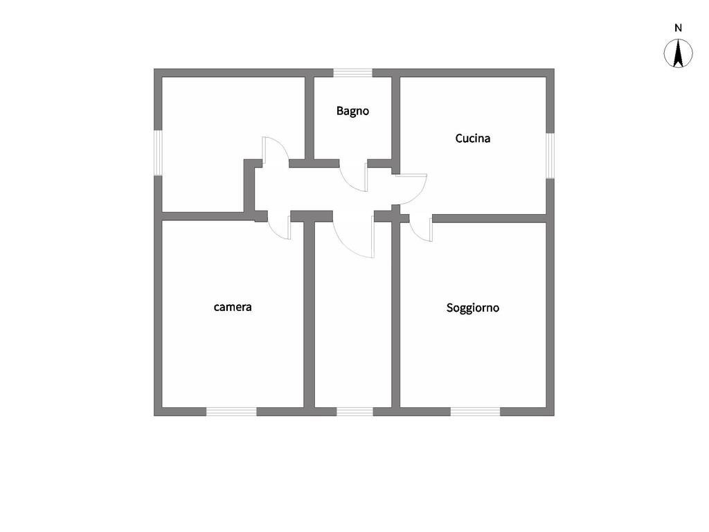 Independent house Via giardino, Forlimpopoli - floor plans 1