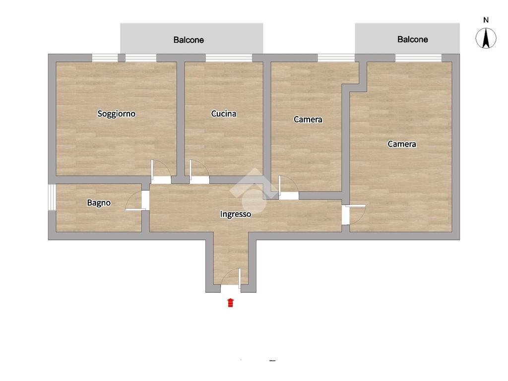 Four-room apartment Via Natale Paggi, Lavagna - floor plans 1