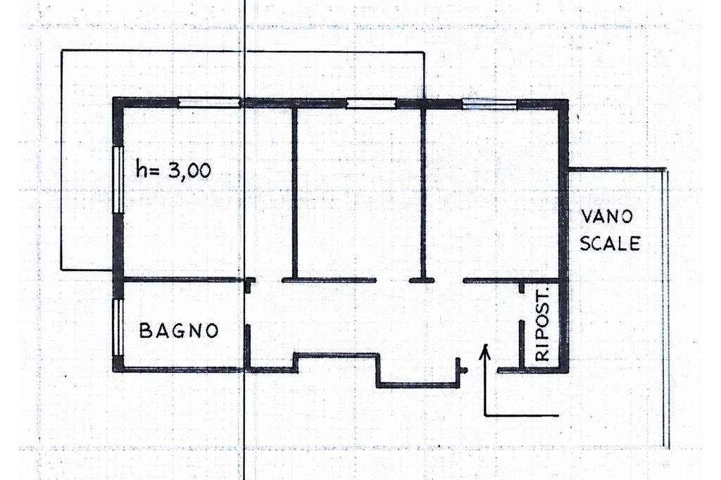 Four-room apartment Via Gozzano, Lerici - floor plans 1