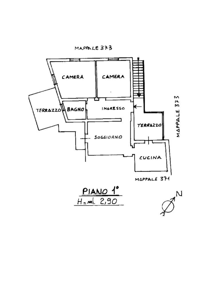 Semi-detached house Via borgo di sotto, Sarzana - floor plans 1