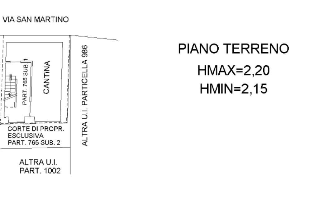 Casa semi indipendente Via san martino, Giaveno - planimetria 1