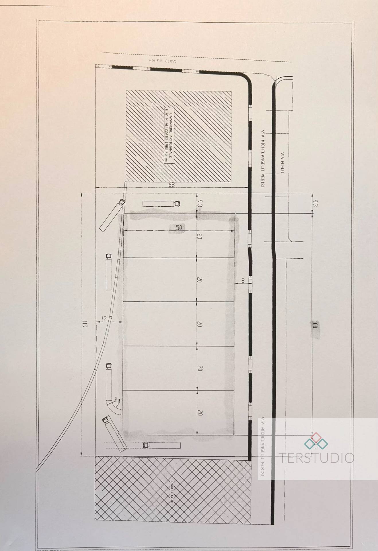 Foto 4 - Terreno edificabile Via Michelangelo Merisi
 
snc, Antegnate - planimetria 1