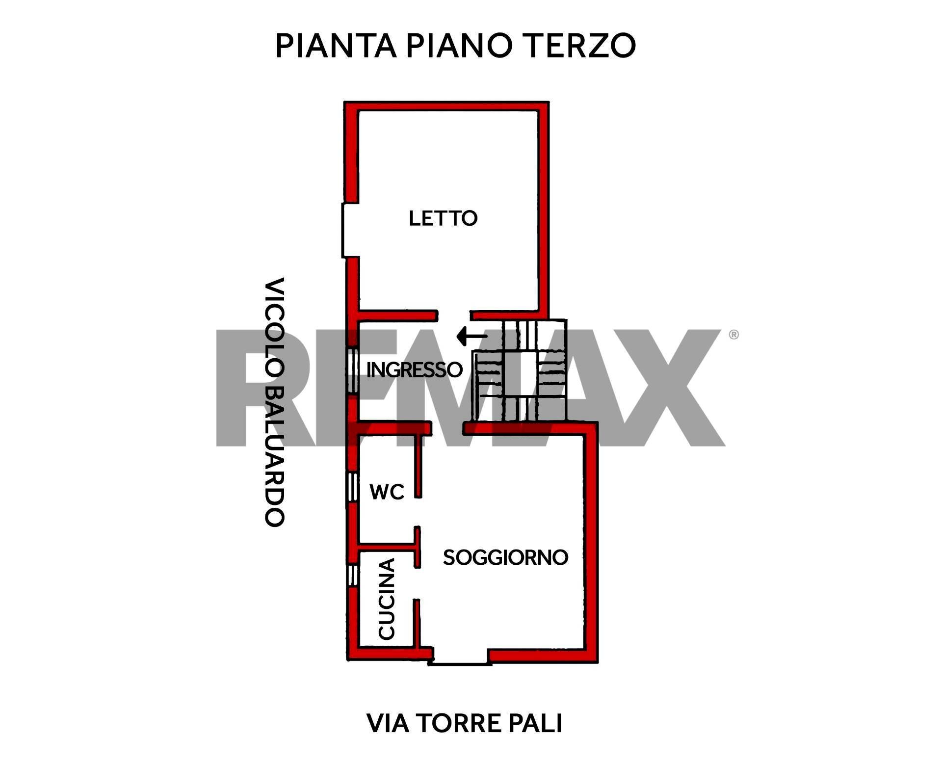 Pianta 2D - Two-room apartment Vicolo Baluardo
 
11, Trapani - floor plans 1