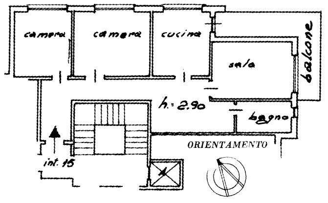 plan - Appartamento Via Antica Romana Occidentale 314, Sestri Levante - planimetria 1