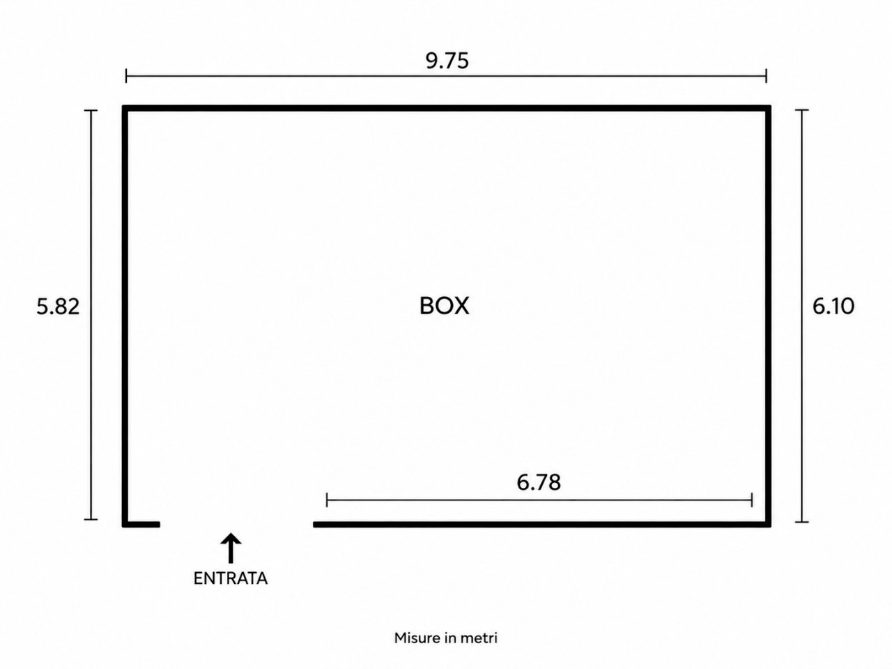 Planimetria - Box Piazza Nenni 18, Pietra Ligure - planimetria 1