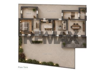 Pianta 3D - Terraced Villa Vicolo Verdi
 
32, Mira - photo 21
