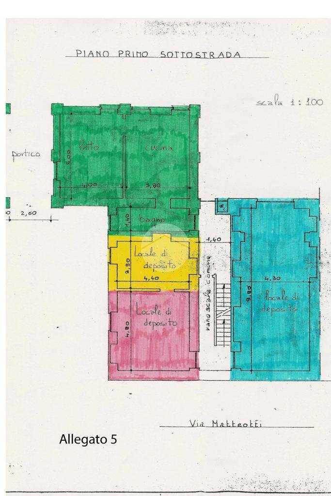 Stabile - Palazzo Via Giacomo Matteotti, Lanzo Torinese - planimetria 1