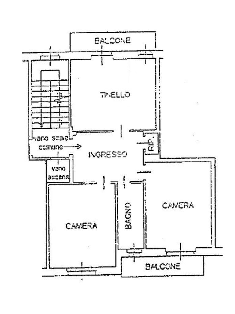 Three-room apartment Via Sussetto Fratelli, Brandizzo - floor plans 1