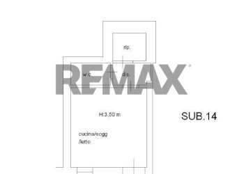 Pianta 2D - Two-room apartment Via Andrea Saluta
 
1/A, Augusta - photo 21