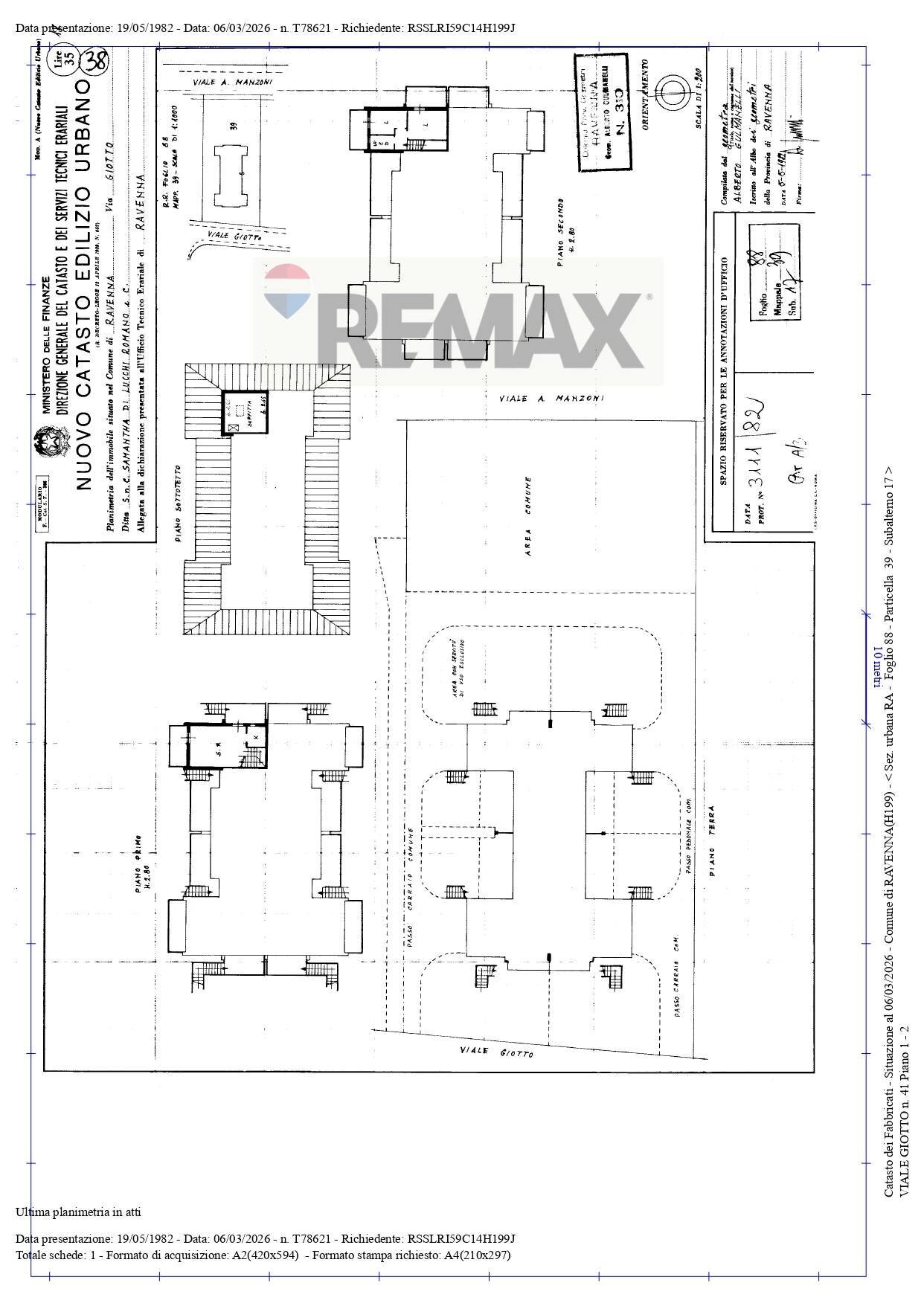 Pianta 2D - Villa a Schiera Viale Giotto
 
41, Ravenna - planimetria 1