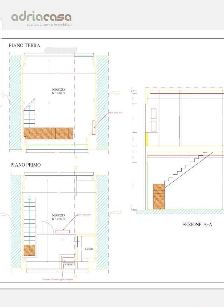 Foto 2 - Commercial Premises Viale Ceccarini, Riccione - floor plans 1