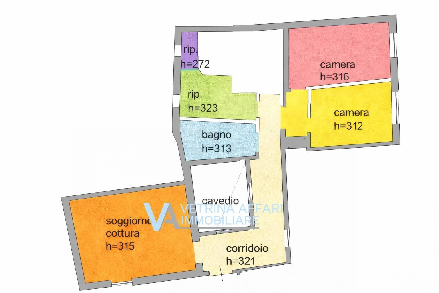 Foto 8 - Three-room apartment cannaregio, Venezia - floor plans 1