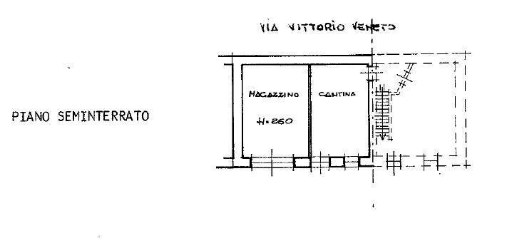 Independent house via Vittorio Veneto, 1/b, Rittana - floor plans 1