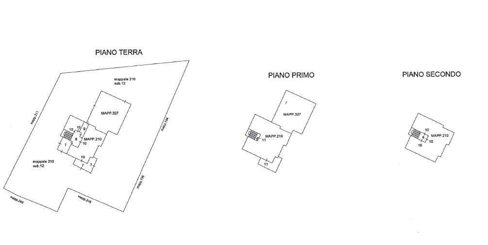 Elaborato planimetrico incluse aree esterne - Appartamento Via Giuseppe Garibaldi 26, Castelvetro di Modena - planimetria 1