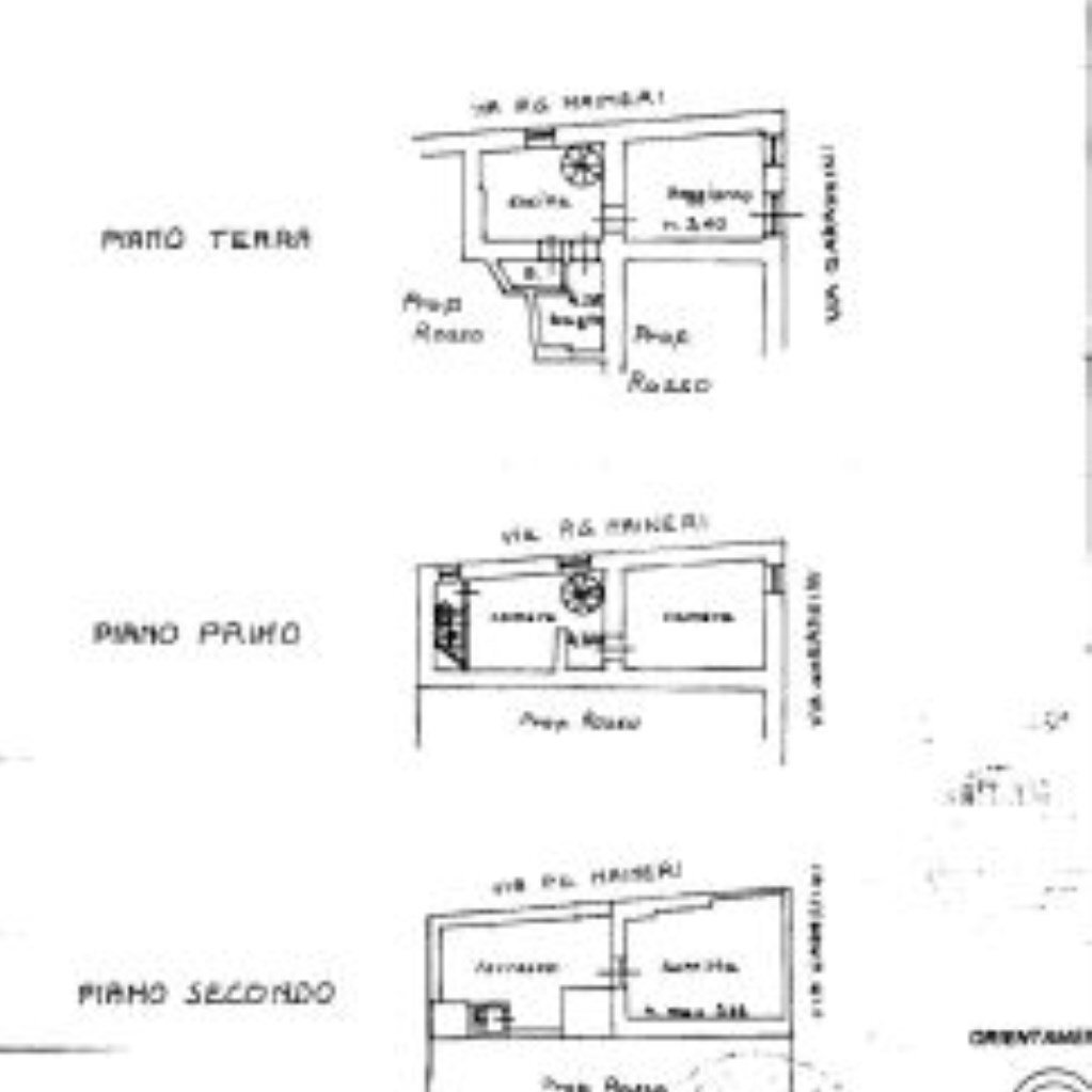 Independent house Via p. Garassini, Toirano - floor plans 1